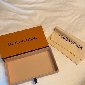 Louis Vuitton Orange Box with Cream Dust Bag